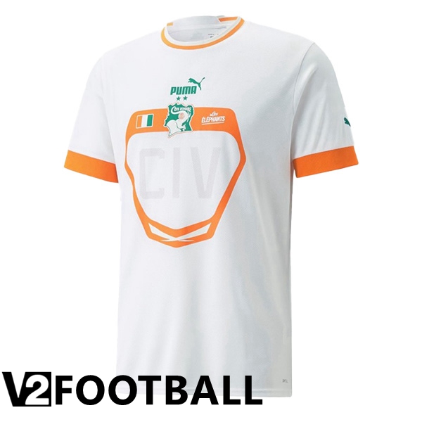 Ivory Coast Away Shirts White 2023/2023