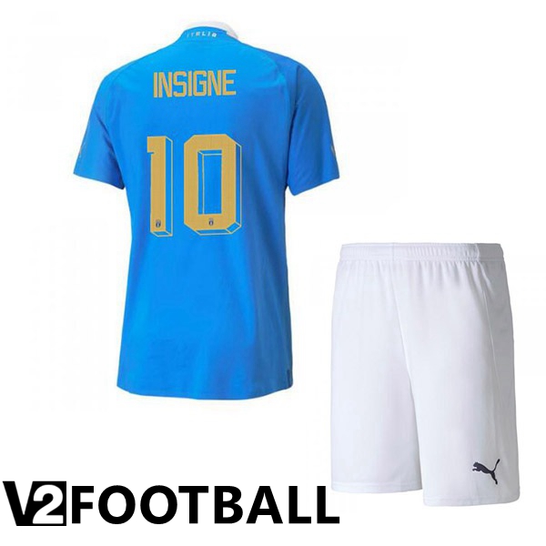 Italy（Insigne 10）Kids Home Shirts Blue 2023/2023