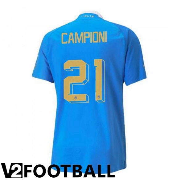 Italy锛圕ampioni 21锛塇ome Shirts Blue 2023/2023