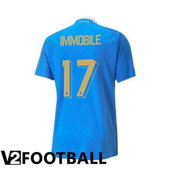 Italy锛圛mmobile 17锛塇ome Shirts Blue 2023/2023