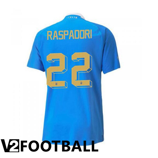 Italy锛圧aspadori 22锛塇ome Shirts Blue 2023/2023