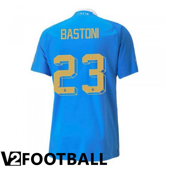 Italy锛圔astoni 23锛塇ome Shirts Blue 2023/2023