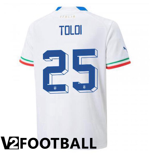 Italy (Toloi 25) Away Shirts White 2023/2023