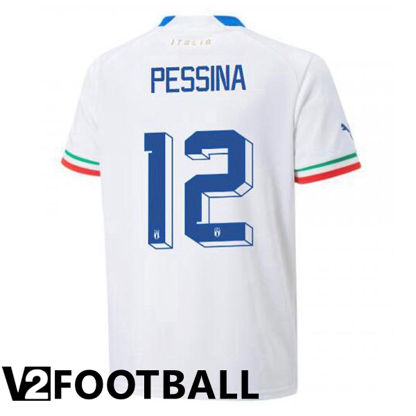 Italy (Pessina 12) Away Shirts White 2023/2023