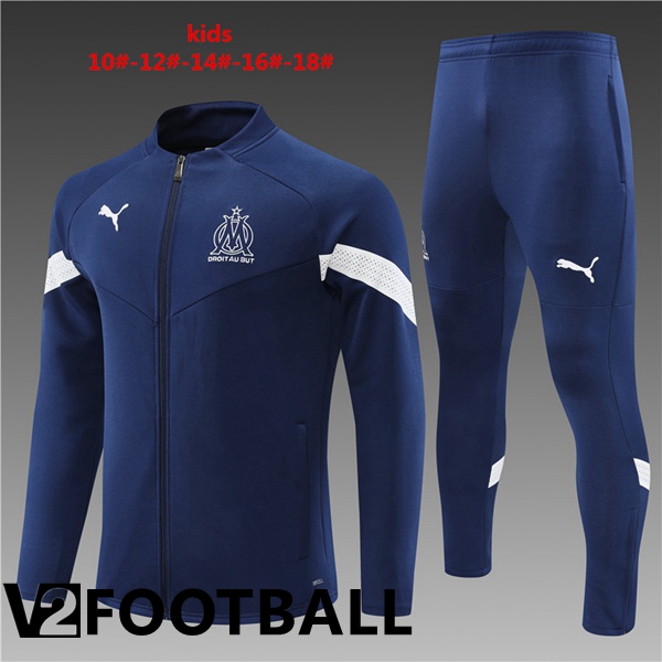 Olympique MarseilleKids Training Jacket Suit Royal Blue 2022/2023