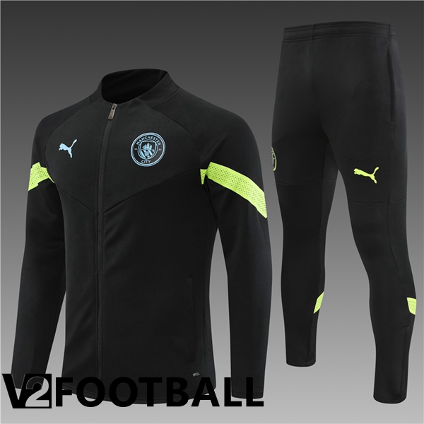 Manchester City Kids Training Jacket Suit Black 2022/2023