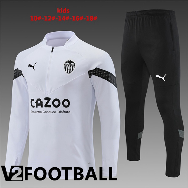 Valencia CF Kids Training Jacket Suit White 2022/2023