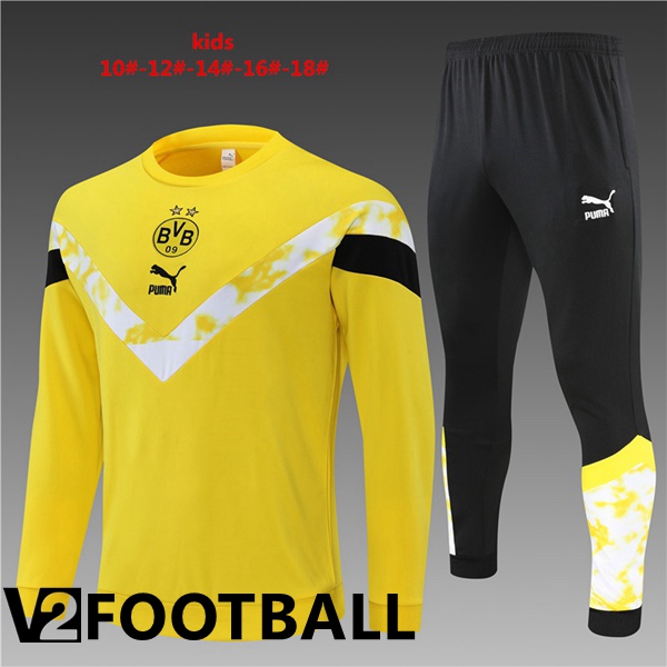 Borussia Dortmund Kids Training Tracksuit Yellow 2022/2023