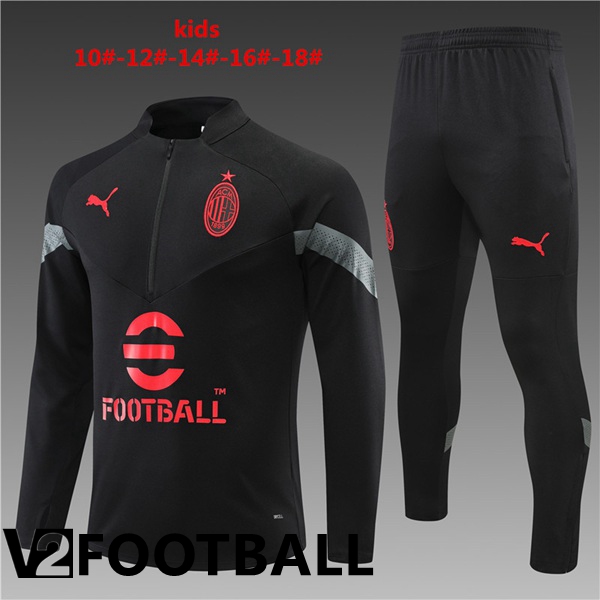 AC Milan Kids Training Jacket Suit Black 2022/2023