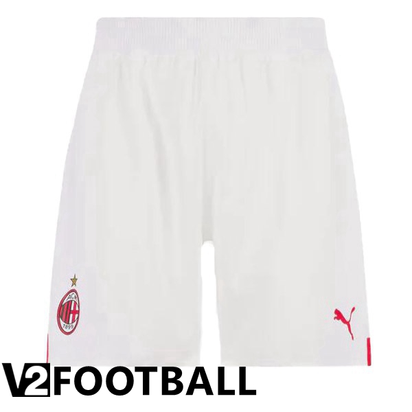 AC Milan Soccer Shorts Away White 2022/2023