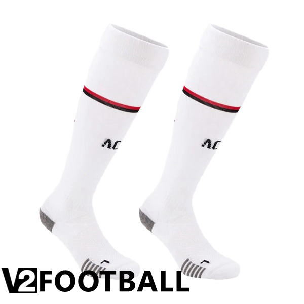 AC Milan Soccer Socks Away White 2022/2023