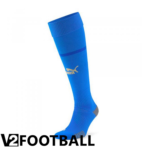 Italy Soccer Socks Home Blue 2022/2023