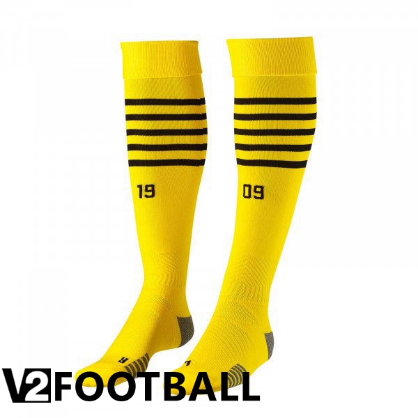 Borussia Dortmund Soccer Socks Home Yellow 2022/2023