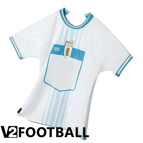 Uruguay Away Shirts White World Cup 2022