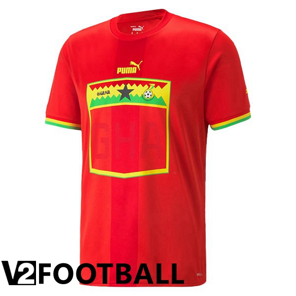 Ghana Away Shirts Red World Cup 2022