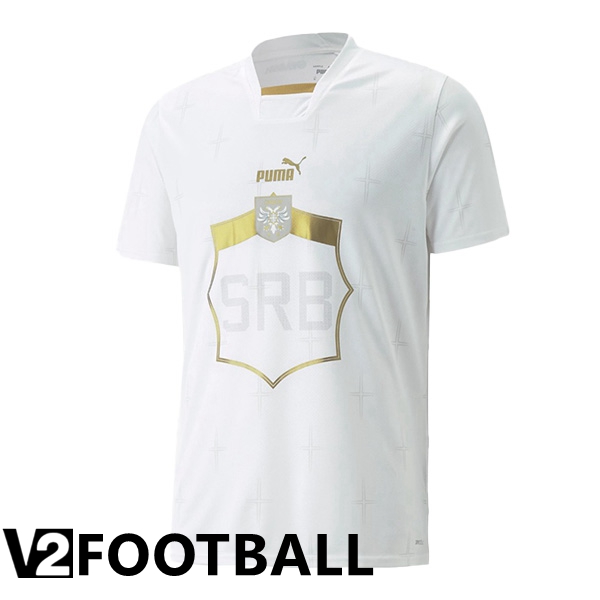 Serbia Away Shirts White World Cup 2022