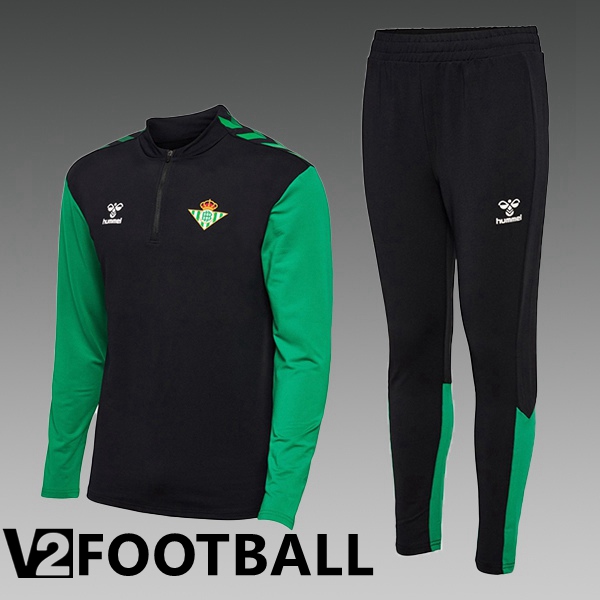 Real Betis Kids Training Jacket Suit Black 2022/2023