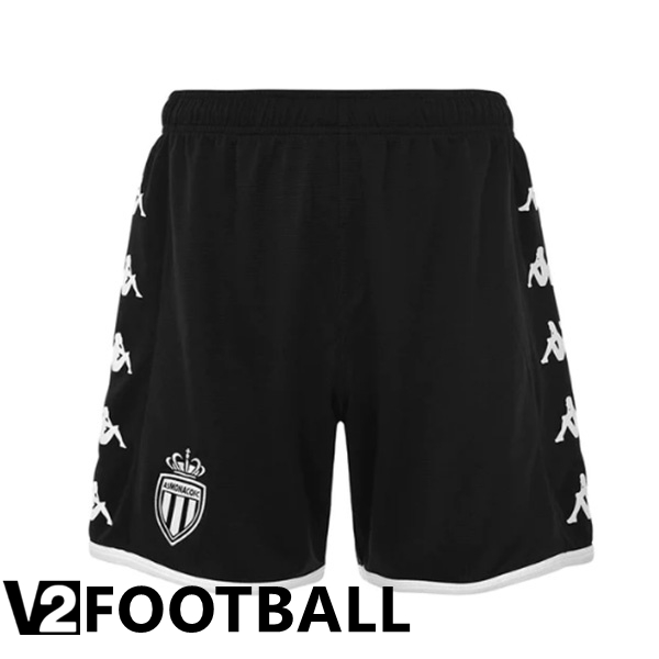 AS Monaco Soccer Shorts Away Black 2022/2023