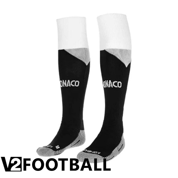 AS Monaco Soccer Socks Away Black 2022/2023