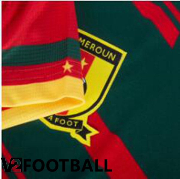 Cameroon Third Shirts Red Green World Cup 2022