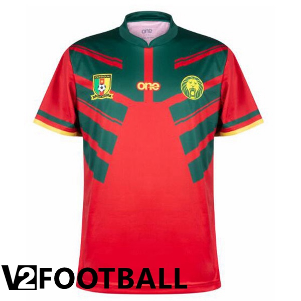 Cameroon Third Shirts Red Green World Cup 2022