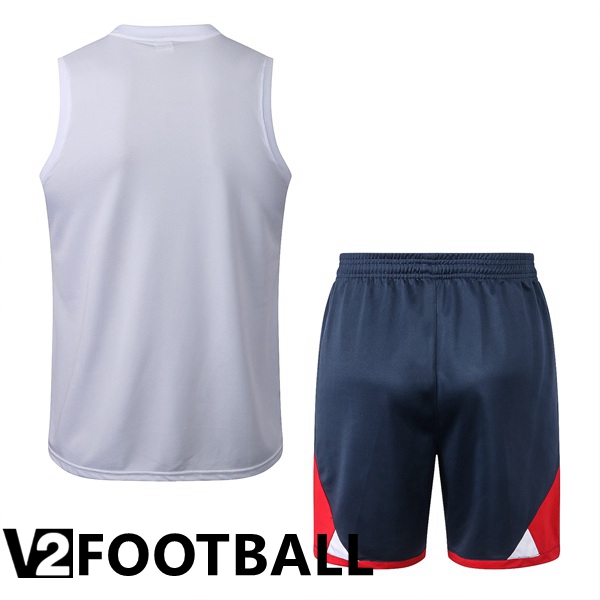 Paris Saint Germain Football Vest + Shorts White 2022/2023