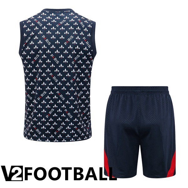 Paris Saint Germain Football Vest + Shorts Royal Blue 2022/2023