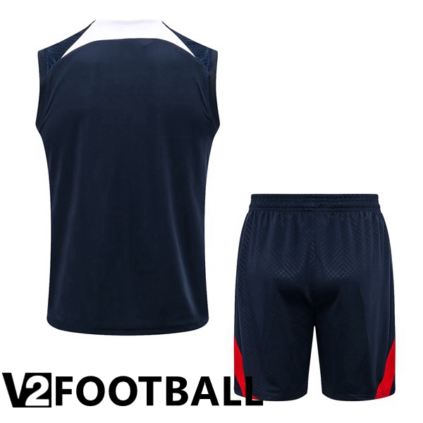 Paris Saint Germain Football Vest + Shorts Royal Blue 2022/2023