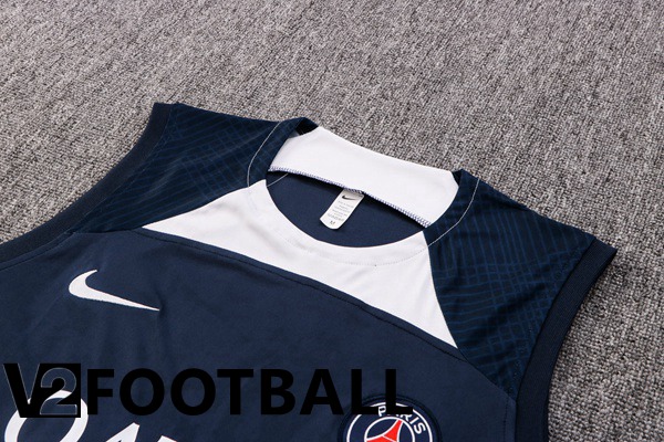 Paris Saint Germain Football Vest + Shorts Royal Blue 2022/2023