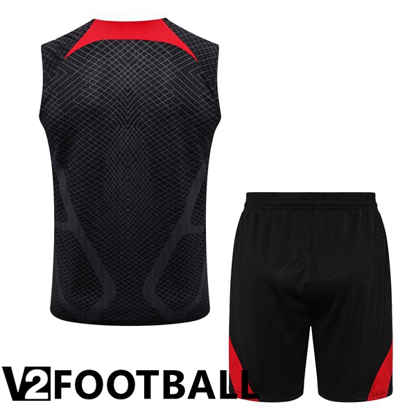 FC Liverpool Football Vest + Shorts Black 2022/2023