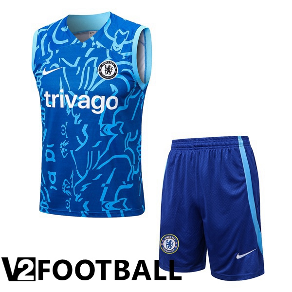 FC Chelsea Football Vest + Shorts Blue 2022/2023