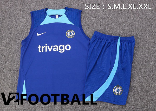 FC Chelsea Football Vest + Shorts Blue 2022/2023