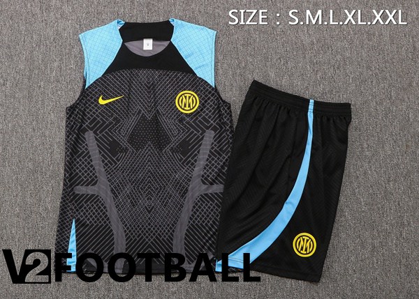 Inter Milan Football Vest + Shorts Black 2022/2023