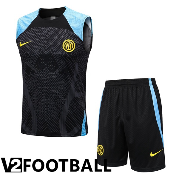 Inter Milan Football Vest + Shorts Black 2022/2023