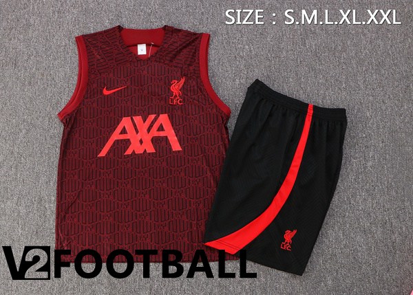 FC Liverpool Football Vest + Shorts Red 2022/2023