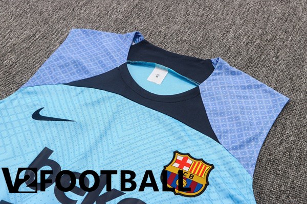 FC Barcelona Football Vest + Shorts Blue 2022/2023