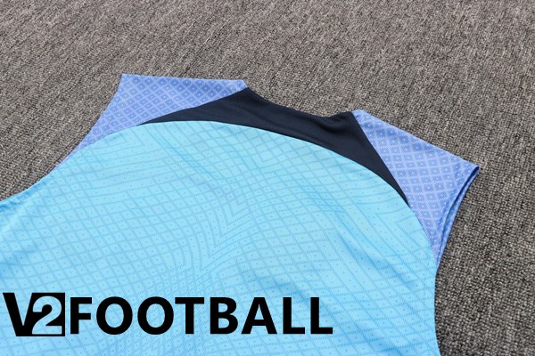 FC Barcelona Football Vest + Shorts Blue 2022/2023
