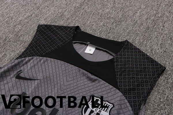 FC Barcelona Football Vest + Shorts Grey 2022/2023