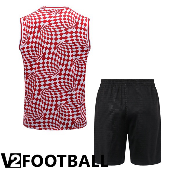 FC Chelsea Football Vest + Shorts Red White 2022/2023