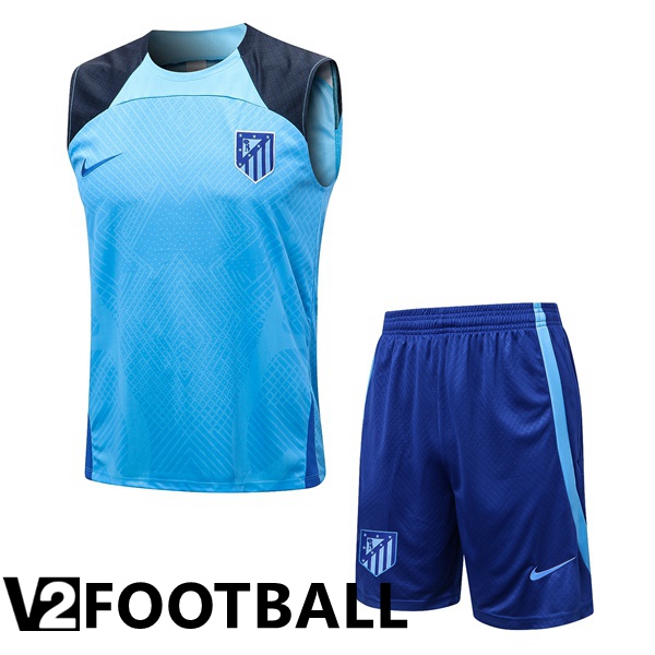 Atletico Madrid Football Vest + Shorts Blue 2022/2023