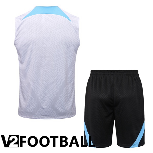 Inter Milan Football Vest + Shorts White 2022/2023