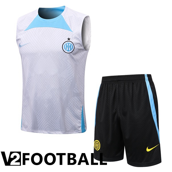 Inter Milan Football Vest + Shorts White 2022/2023