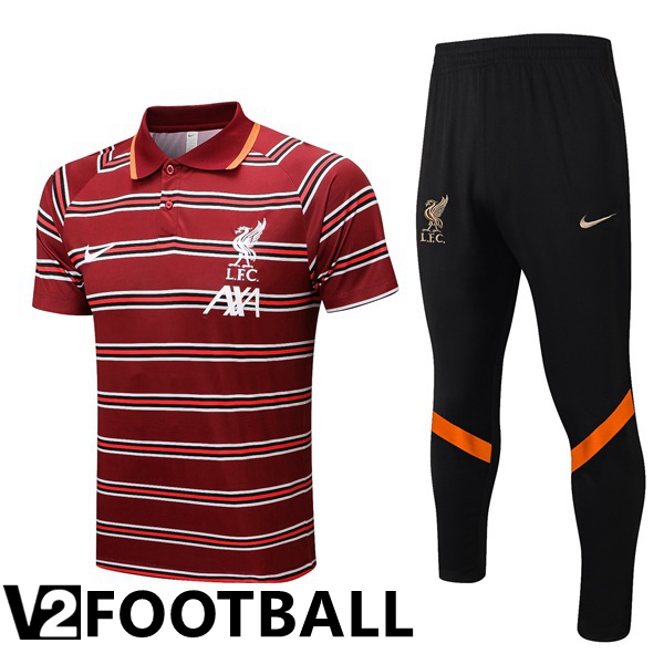 FC Liverpool Polo Shirts + Pants Red 2022/2023