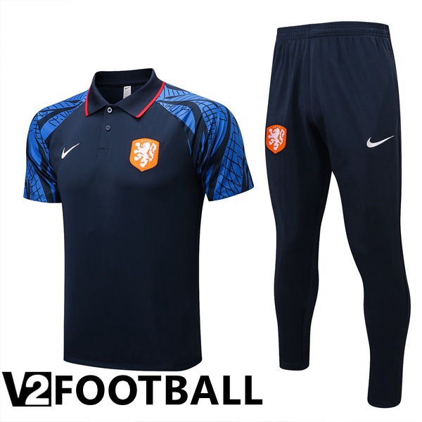 Netherlands Polo Shirts + Pants Royal Blue 2022/2023