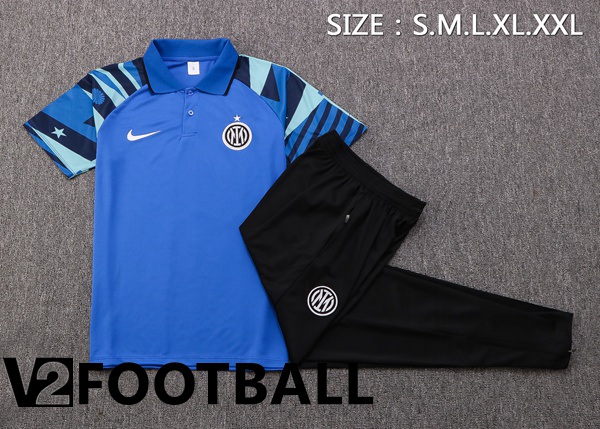 Inter Milan Polo Shirts + Pants Blue 2022/2023