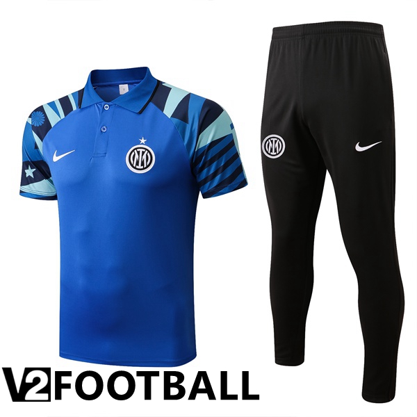 Inter Milan Polo Shirts + Pants Blue 2022/2023