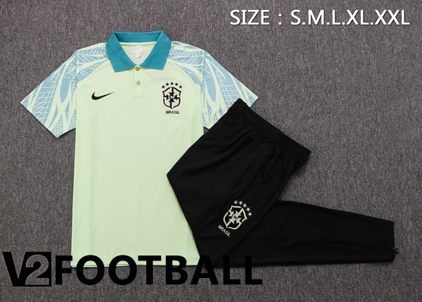 Brazil Polo Shirts + Pants Green 2022/2023