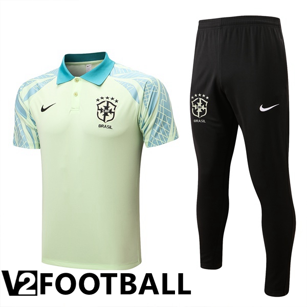 Brazil Polo Shirts + Pants Green 2022/2023