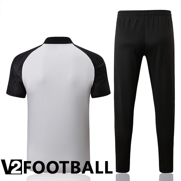 FC Liverpool Polo Shirts + Pants Grey Black 2022/2023