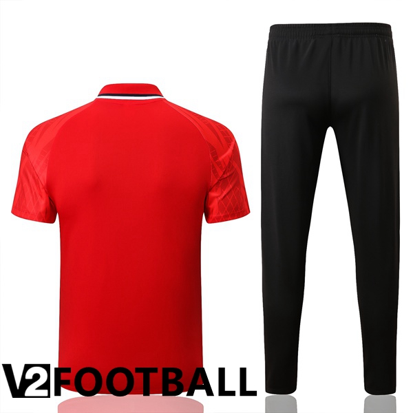 FC Liverpool Polo Shirts + Pants Red 2022/2023